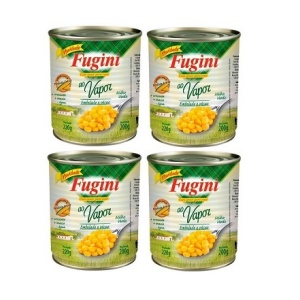 Milho verde em conserva Fugini 200g (pack c/ 4 unid.)