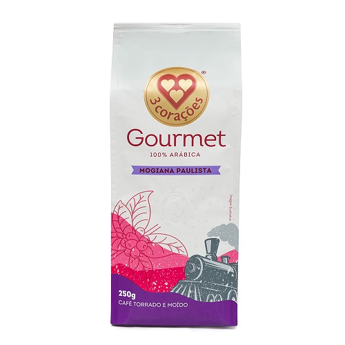 Café Torrado e Moído Mogiana Paulista Gourmet 3 Corações 250g Café Torrado e Moído Mogiana Paulista Gourmet 3 Corações 250g