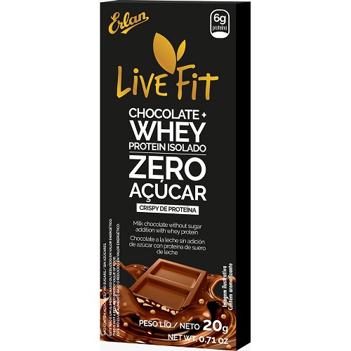 Chocolate Whey Zero Açúcar Live Fit 20g Chocolate Whey Zero Açúcar Live Fit 20g