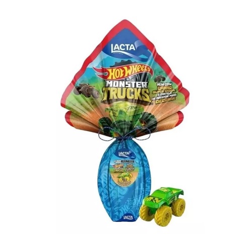 Ovo de Pascóa Hot Wheels Monster Truck Lacta 166g