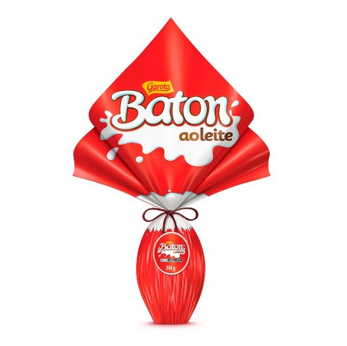 Ovo de Páscoa Baton ao leite Garoto 204g
