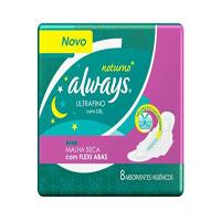 Absorvente Always Ultrafino Noturno Malha Seca com Abas 8x1