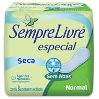 Absorvente Sempre Livre Normal Especial Seca sem Abas 8x1