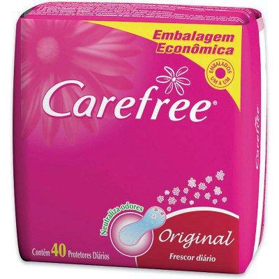 Protetor diário Carefree original frescor  (40 unid.)