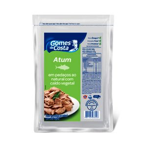 Atum em pedaços Gomes da Costa pouch 500g. Atum em pedaços Gomes da Costa pouch 500g.