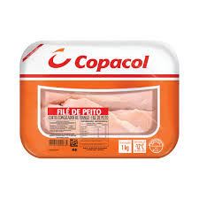 Filé peito de frango congelado bandeja Copacol 1kg.